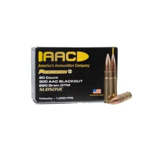 AAC 300 Blackout Ammo 220 Grain OTM 20rd Box