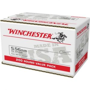 Winchester USA 5.56 Bulk Ammo 55 Grain FMJ 200rds