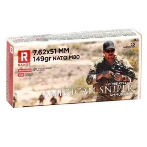 ZSR Ammunition "American Sniper" 7.62x51mm NATO M80 FMJ 149gr 20rd