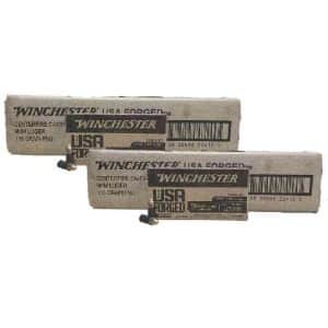 Winchester USA Forged 9mm, 115gr FMJ, Steel Cased Ammunition - 1000rds